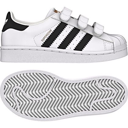 Adidas sneakers "Superstar CF C" - hvid/sort/guld